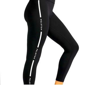 NWT Peloton High Waist Leggings Here Now Activewear Black Logo, size L